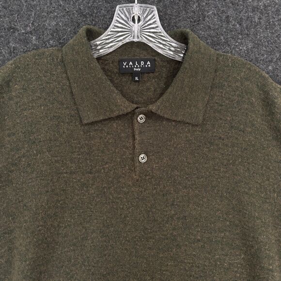 Valda Collection Sweater Mens XL Wool Blend Italy Long Sleeve Pullover - Picture 2 of 8
